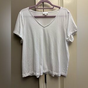 J.Jill cotton modal v-neck tee
